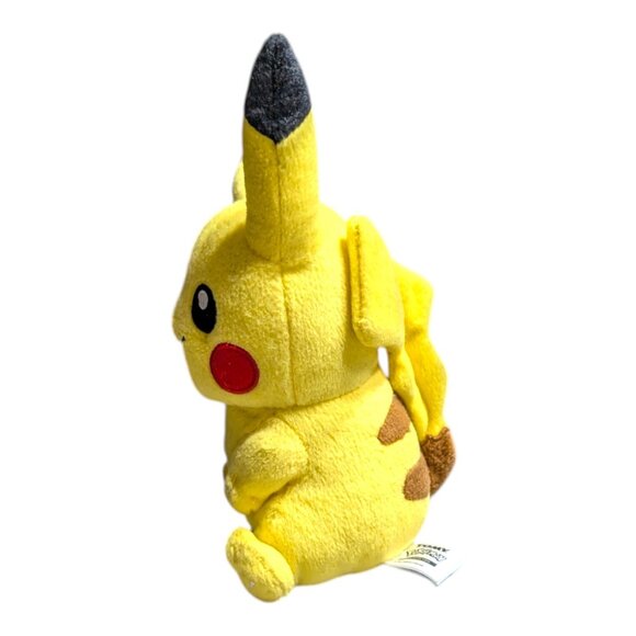 POKEMON Sitting PIKACHU PLUSH 9" Nintendo TOMY 2016 OFFICIAL Yellow CLEAN - Picture 3 of 8